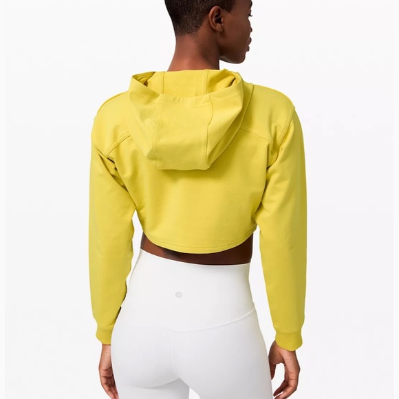 Lululemon All Yours Cropped Hoodie * Soleil - Picture 3 of 6